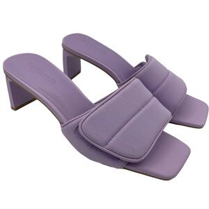 Open Edit slip on purple heel sandals women’s size 5M